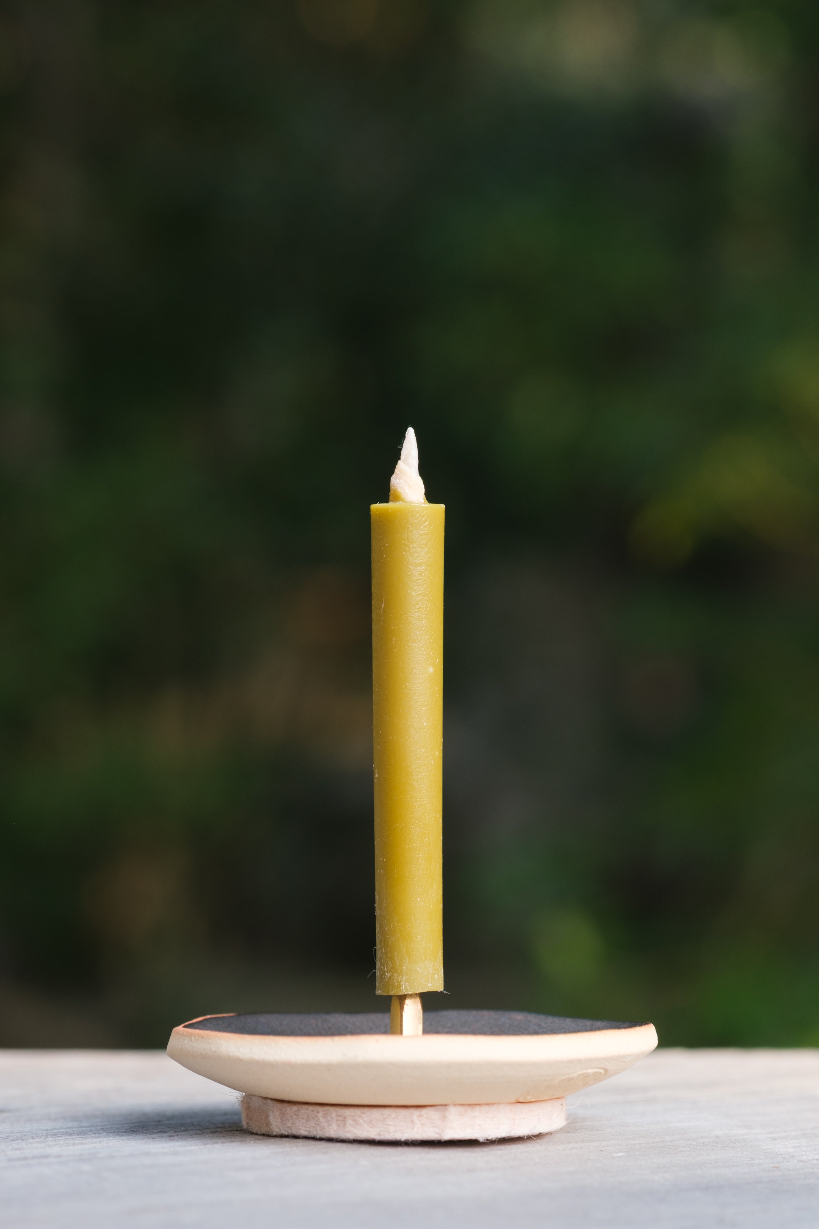 Japanese Candle Warosoku with Tea Leaves