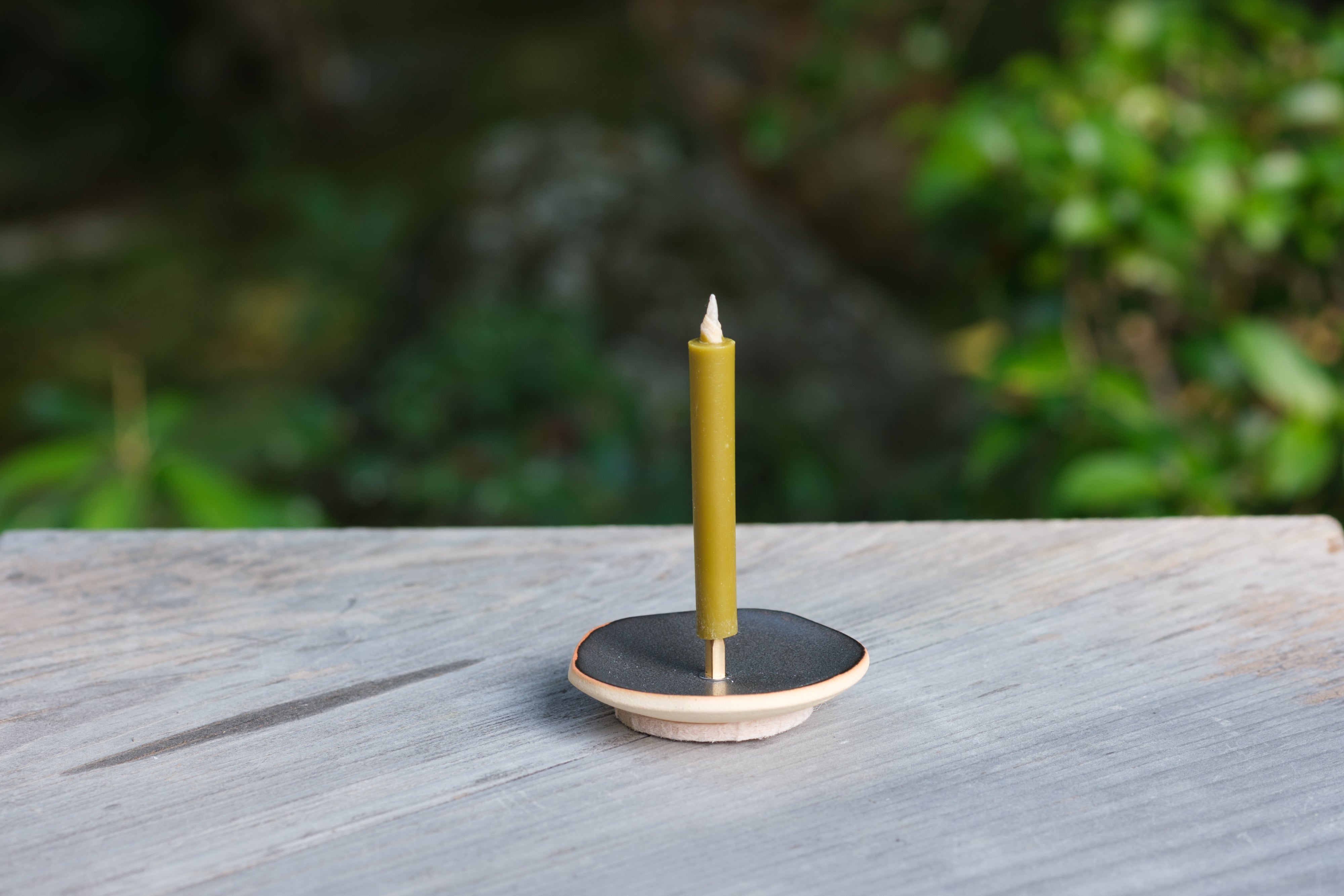 Japanese Candle Warosoku with Tea Leaves